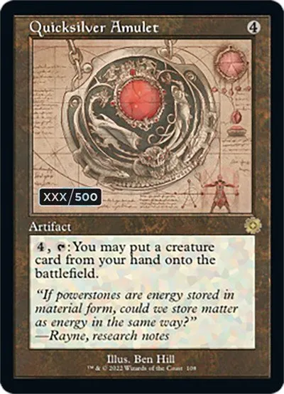 Quicksilver Amulet - Serial Numbered
