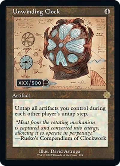 Unwinding Clock - Serial Numbered