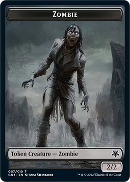 Zombie // Treasure Double-Sided Token