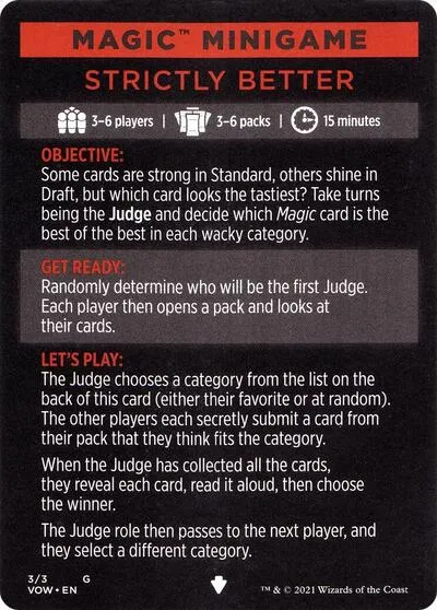 Magic Minigame: Strictly Better - Normal Magic Minigame Strictly