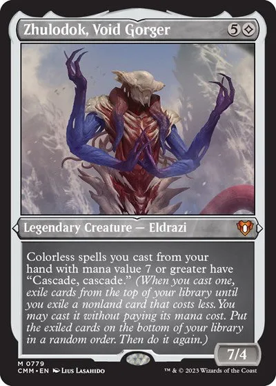 Zhulodok, Void Gorger (Display Commander) (Foil Etched) - Thick Stock