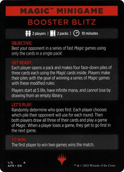 Magic Minigame: Booster Blitz - Normal Magic Minigame Booster 