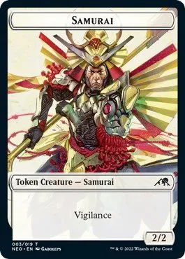 Samurai (003) // Construct (015) Double-sided Token