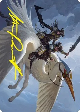 Gryffwing Cavalry Art Card - Gold Stamped Signature