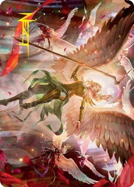 Sigarda's Summons Art Card - Gold Stamped Signature