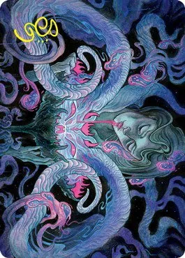 Demonic Bargain Art Card - Gold Stamped Signature