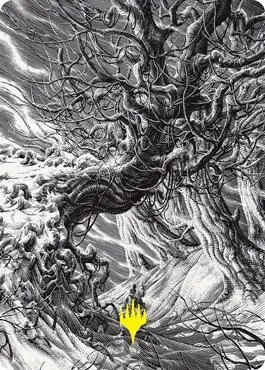 Forest Art Card - Gold Stamped