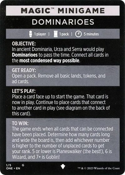 Magic Minigame: Dominarioes - Normal Magic Minigame Dominari