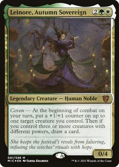 Leinore, Autumn Sovereign (Display Commander) - Thick Stock - Display Commander