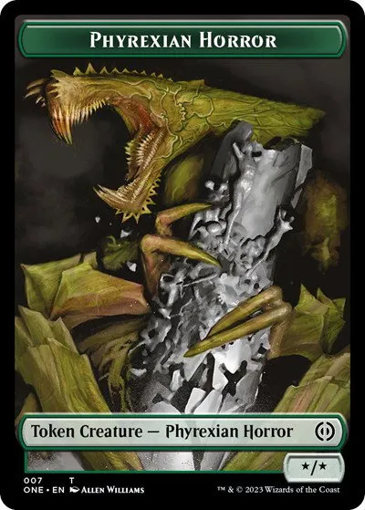 Phyrexian Horror Token - Normal Phyrexian Horror Token