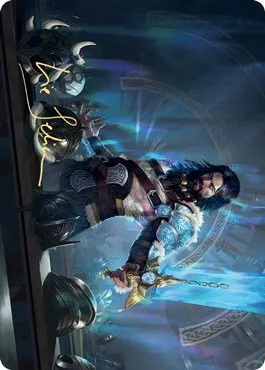 Halvar, God of Battle Art Card - Gold Stamped Signature