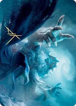 Cyclone Summoner Art Card - Gold Stamped Signature