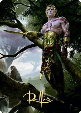 Tyvar Kell Art Card - Gold Stamped Signature