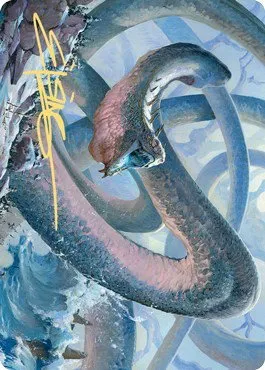 Koma, Cosmos Serpent Art Card - Gold Stamped Signature