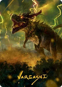 Thrasta, Tempest's Roar Art Card - Gold Stamped Signature