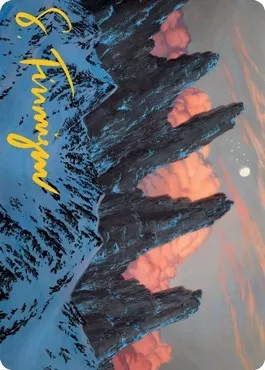 Mountain (59/81) Art Card - Gold Stamped Signature