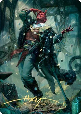 Tibalt, Cosmic Impostor Art Card - Gold Stamped Signature