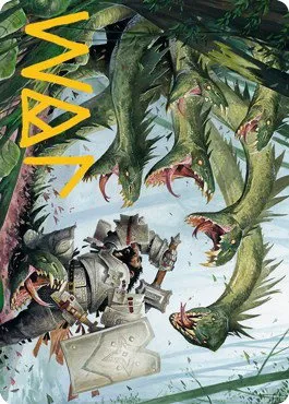 Lair of the Hydra Art Card - Gold Stamped Signature