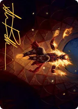 Yusri, Fortune's Flame Art Card - Gold Stamped Signature