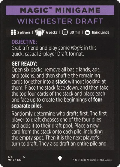 Magic Minigame: Winchester Draft - Normal Magic Minigame Winchest