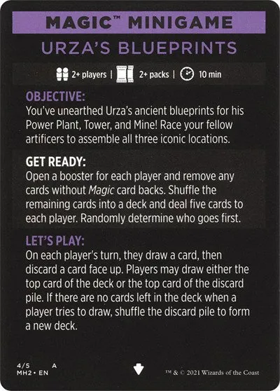 Magic Minigame: Urza's Blueprints - Normal Magic Minigame Urza S B