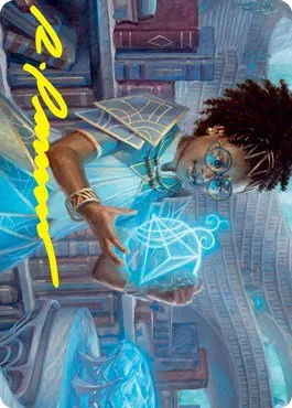 Zimone, Quandrix Prodigy Art Card - Gold Stamped Signature