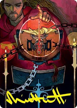 Sign in Blood Art Card - Gold Stamped Signature
