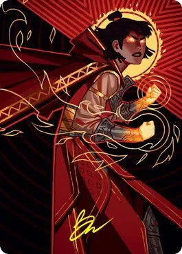 Infuriate Art Card - Gold Stamped Signature
