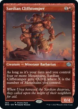 Sardian Cliffstomper - Foil