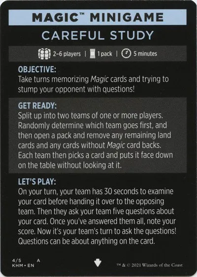 Magic Minigame: Careful Study - Normal Magic Minigame Careful 