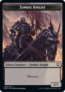Zombie Knight // Warrior Double-Sided Token