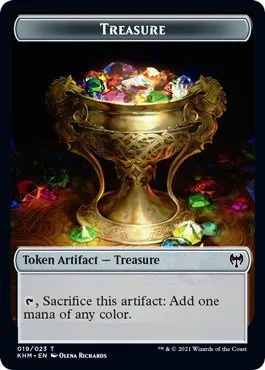 Treasure // Troll Warrior Double-Sided Token