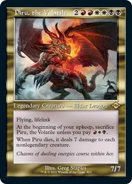Piru, the Volatile - Foil Etched