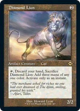 Diamond Lion - Foil Etched