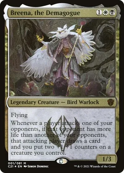 Breena, the Demagogue (Display Commander) - Thick Stock - Display Commander