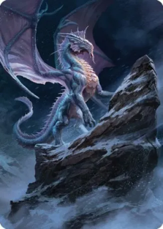 Ancient Silver Dragon Art Card