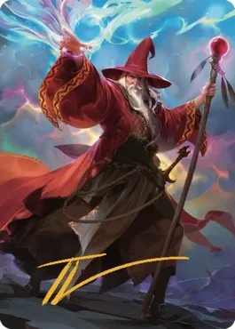 Elminster Art Card - Gold Stamped Signature