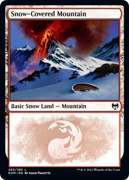 Snow-Covered Mountain - Foil