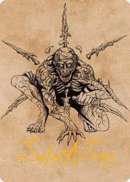 Bhaal, Lord of Murder Art Card - Gold Stamped Signature