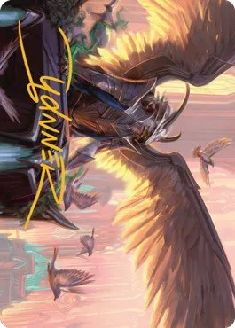 Falco Spara, Pactweaver Art Card - Gold Stamped Signature