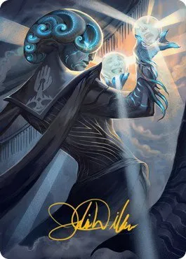 Queza, Augur of Agonies Art Card - Gold Stamped Signature