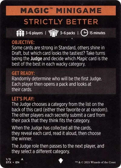 Magic Minigame: Strictly Better - Normal Magic Minigame Strictly