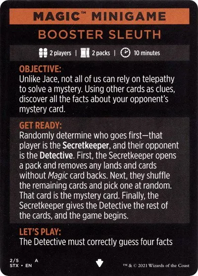 Magic Minigame: Booster Sleuth - Normal Magic Minigame Booster 