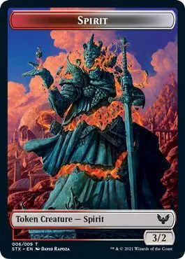 Spirit (6) // Pest (5) Double-sided Token