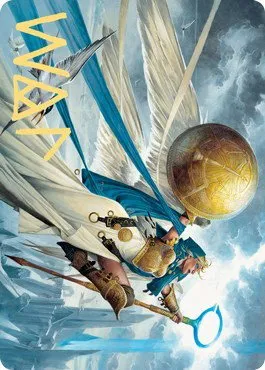 Linvala, Shield of Sea Gate Art Card - Gold Stamped Signature