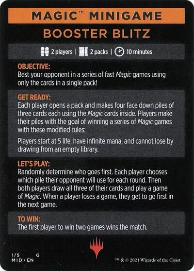 Magic Minigame: Booster Blitz - Normal Magic Minigame Booster 