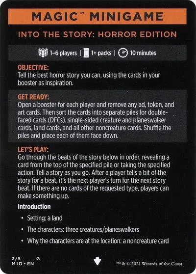 Magic Minigame: Into the Story: Horror Edition - Normal Magic Minigame Into The