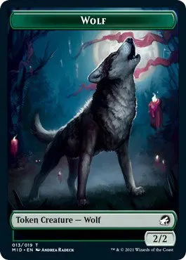 Wolf // Elemental Double-Sided Token