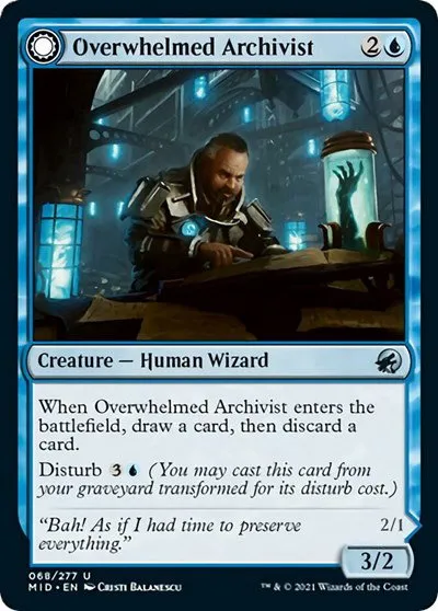 Overwhelmed Archivist - Foil