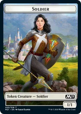 Soldier // Weird Double-sided Token - Foil Soldier Weird Double Side